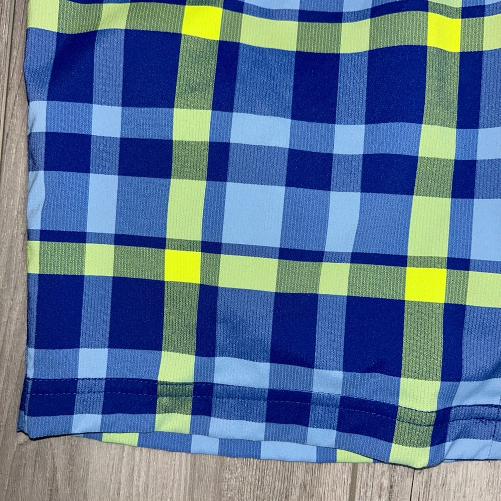 Nike Golf Plaid Shorts Sz Large Boys Polyester Spandex Waist w Stretch - Picture 7 of 10